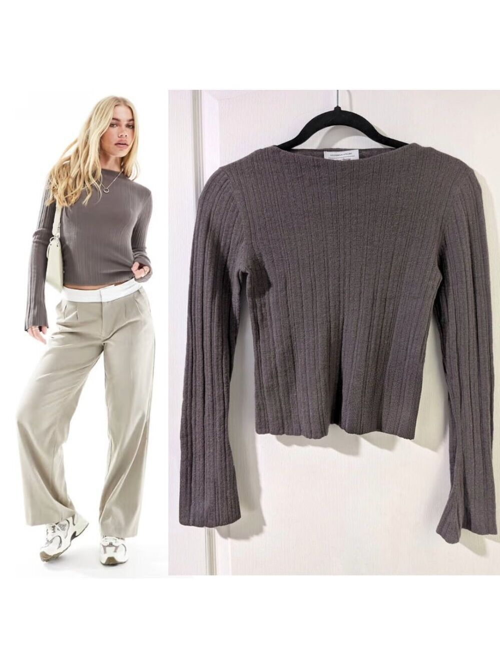 & Other Stories | Stockholm Atelier Merino Wool Ribbed Knit Top